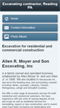 Mobile Screenshot of moyerexcavating.com